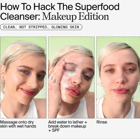 🩷 3/$15 Youth to the People Kale+Green Tea Superfood Cleanser, 2oz, NIB - Picture 5 of 8